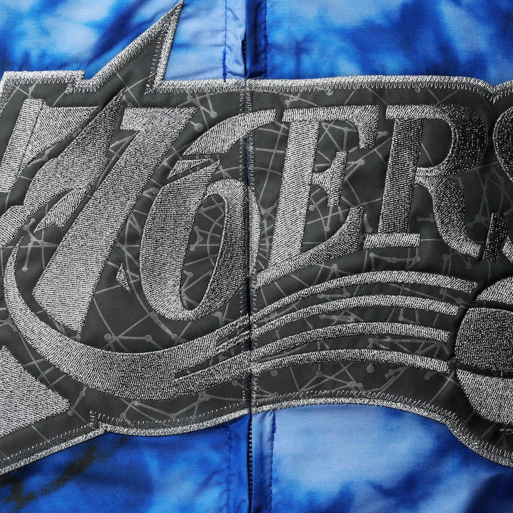 Mitchell & Ness Philadelphia 76ers Women's Galaxy Sublimated Windbreaker Pullover Full-Zip Hoodie Royal