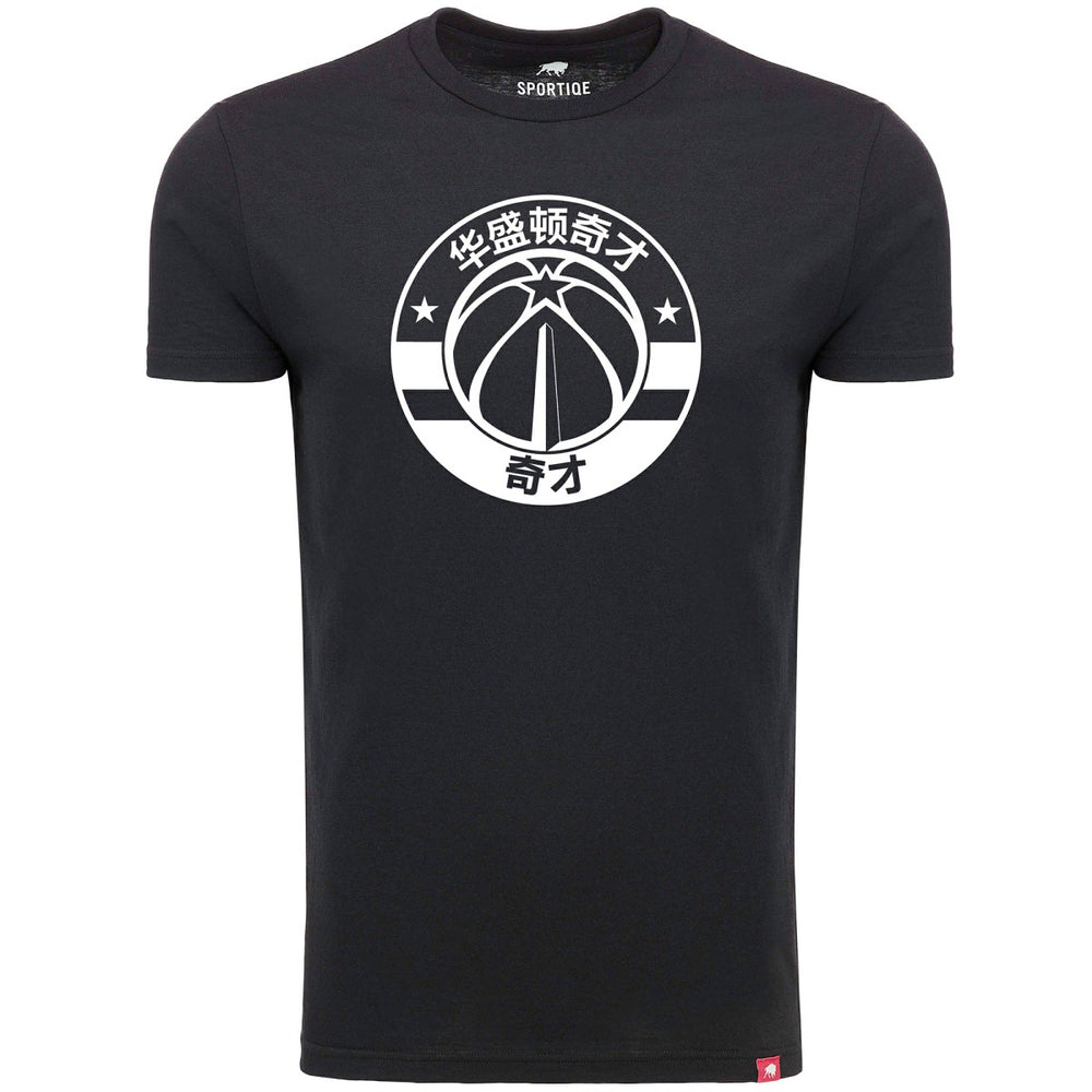 Washington Wizards Sportiqe Chinese Language Comfy Tri-Blend T-Shirt Black