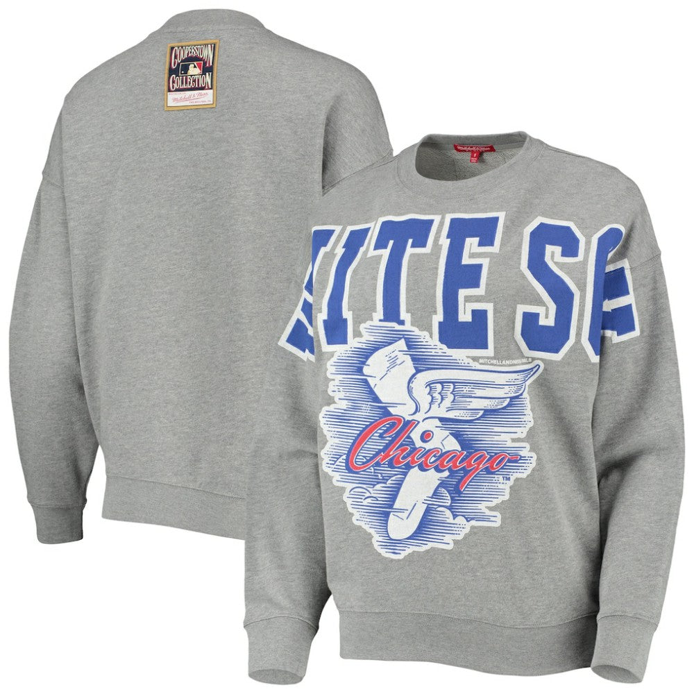 Chicago White Sox Mitchell & Ness Women's Cooperstown Collection Logo Lightweight Pullover Sweatshirt Near Me