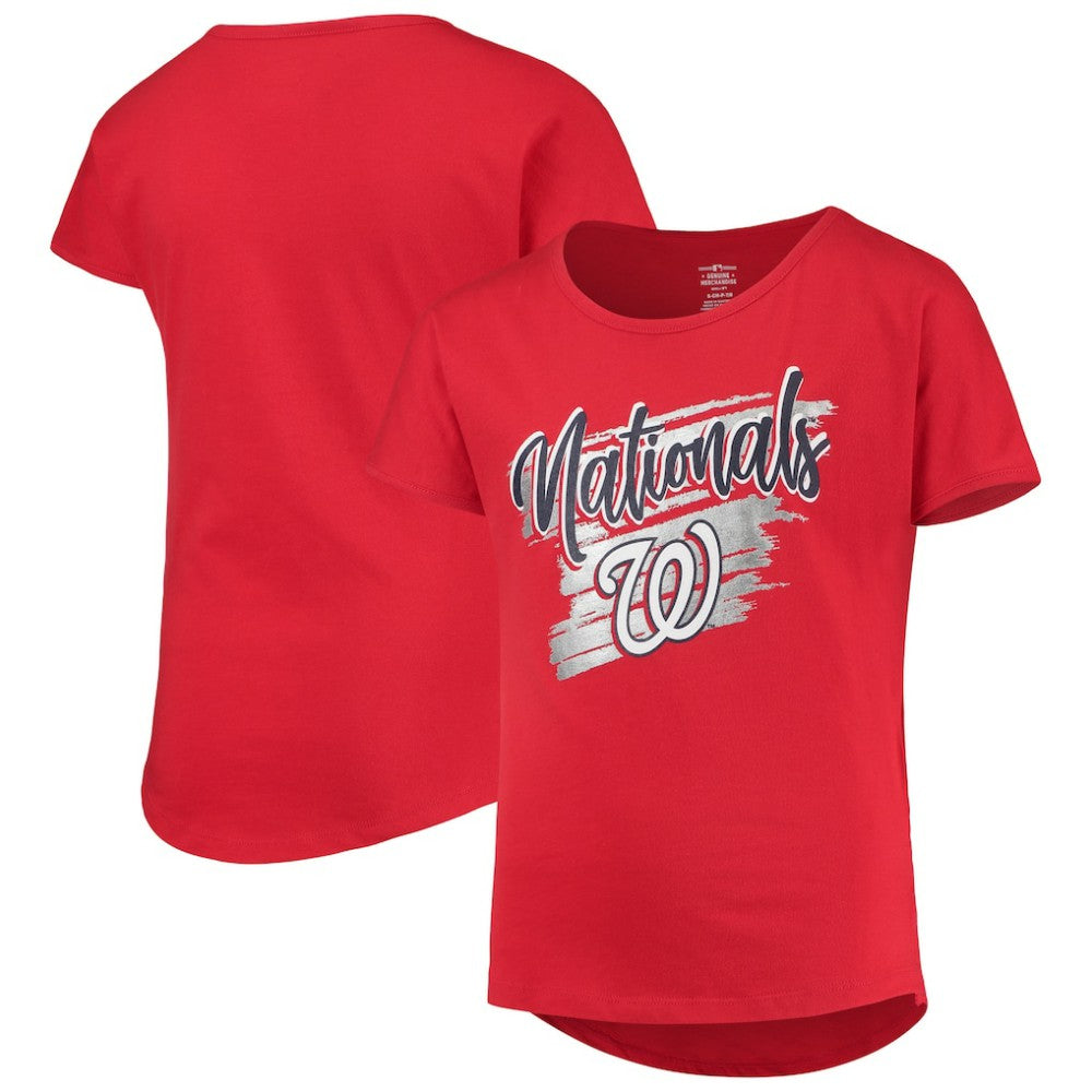 Washington Nationals Girls Youth Dream Scoop-Neck T-Shirt for sale