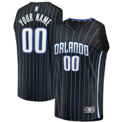 Fanatics Orlando Magic Youth Fast Break Replica Custom Jersey Black Icon Edition