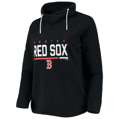 Boston Red Sox Levelwear Women's Vega Funnel Neck Raglan Pullover Sweatshirt Discount