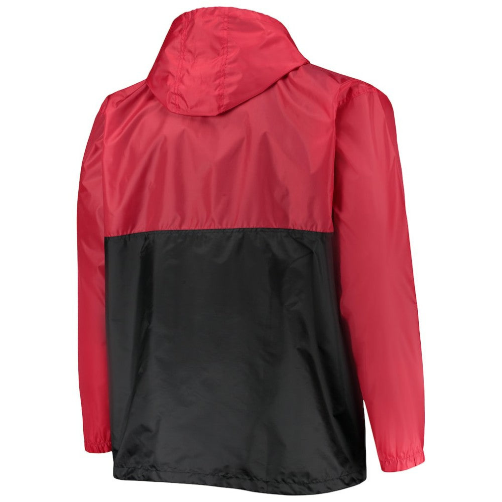 Chicago Blackhawks Big & Tall Anorak Half-Zip Pullover Hoodie - Red | NHL sale