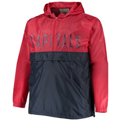 Washington Capitals Big & Tall Anorak Half-Zip Pullover Hoodie - Red | NHL near me