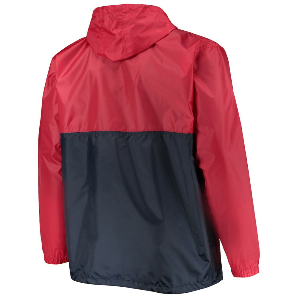 Washington Capitals Big & Tall Anorak Half-Zip Pullover Hoodie - Red | NHL near me