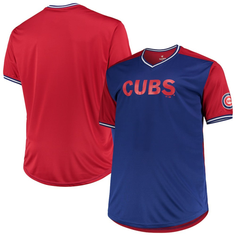 Chicago Cubs Solid V-Neck T-Shirt Near Me