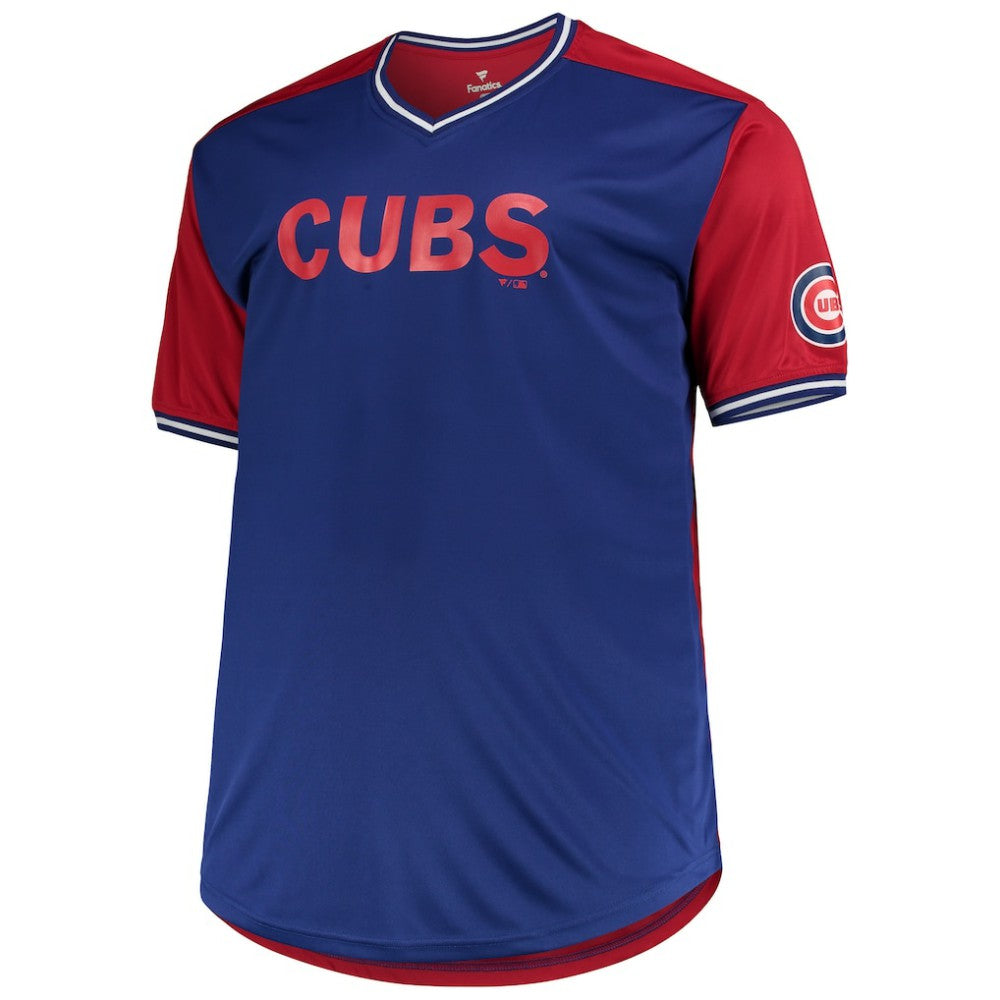 Chicago Cubs Solid V-Neck T-Shirt Near Me
