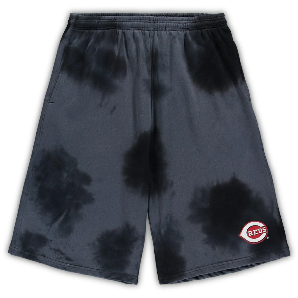 Cincinnati Reds Big & Tall Tye Dye Fleece Shorts Outlet