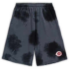 Cincinnati Reds Big & Tall Tye Dye Fleece Shorts Outlet