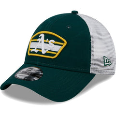 Athletics New Era Logo Patch 9FORTY Trucker Snapback Hat Outlet