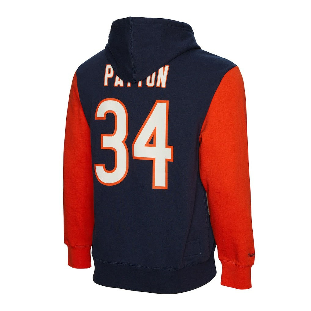 Walter Payton Chicago Bears Retired Player Name & Number Pullover Hoodie - Navy - Mitchell & Ness