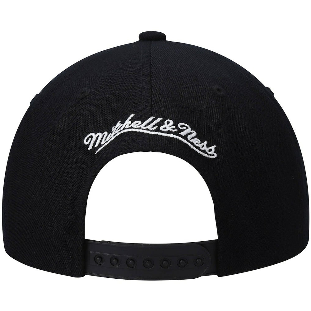Mitchell & Ness Golden State Warriors Hardwood Classics Script 2.0 Snapback Hat Black