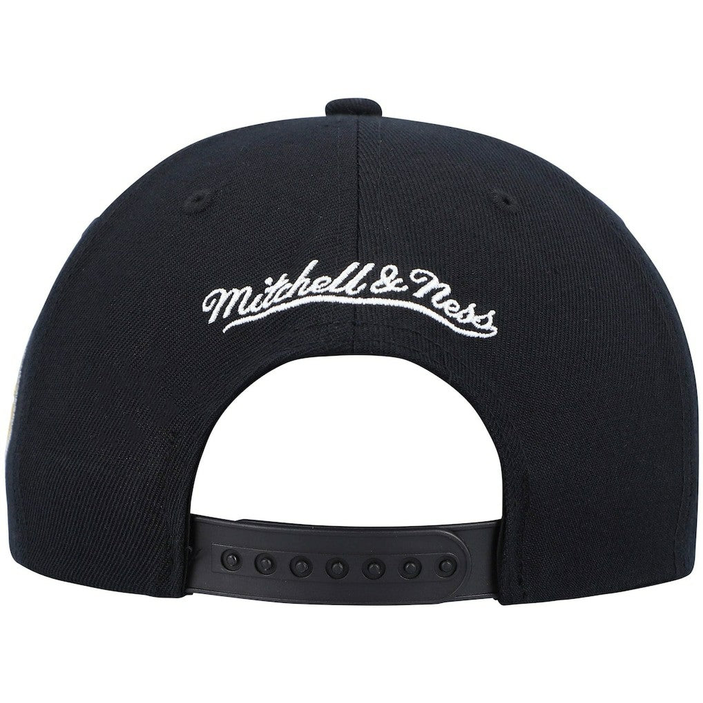 Mitchell & Ness Indiana Pacers Hardwood Classics Script 2.0 Snapback Hat Black