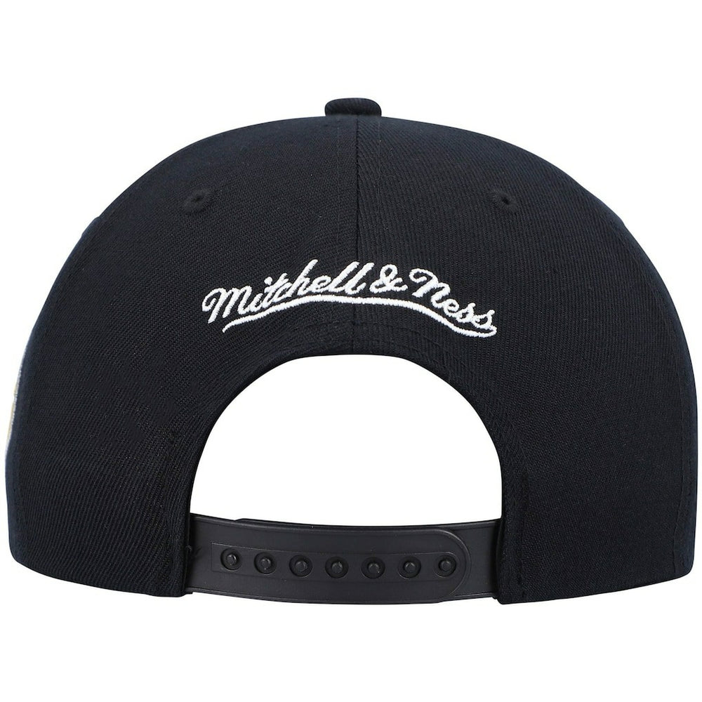 Mitchell & Ness Indiana Pacers Hardwood Classics Script 2.0 Snapback Hat Black