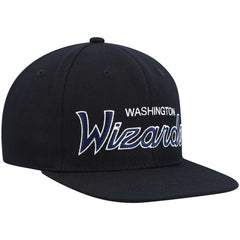 Mitchell & Ness Washington Wizards Hardwood Classics Script 2.0 Snapback Hat Black