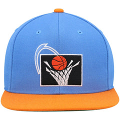 Mitchell & Ness Cleveland Cavaliers Hardwood Classics Team Two-Tone 2.0 Snapback Hat Blue/Orange