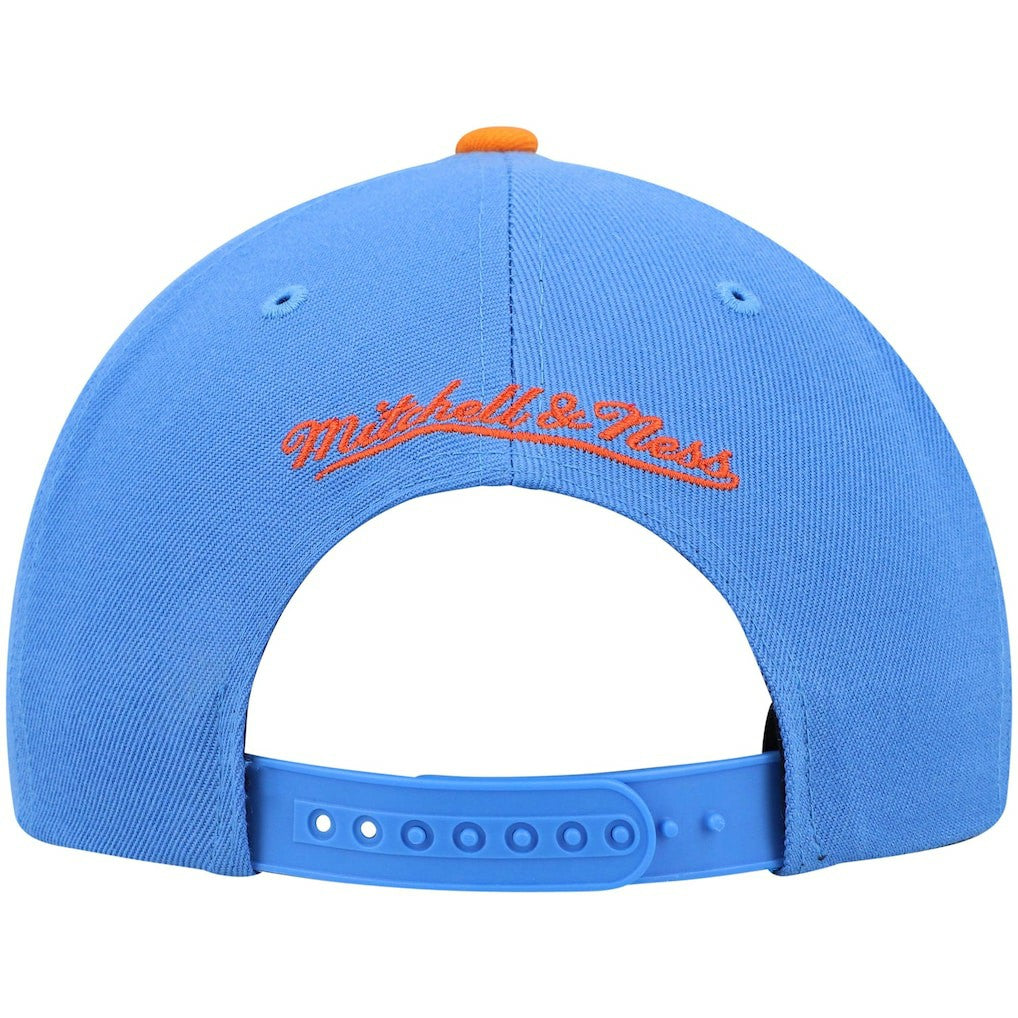 Mitchell & Ness Cleveland Cavaliers Hardwood Classics Team Two-Tone 2.0 Snapback Hat Blue/Orange