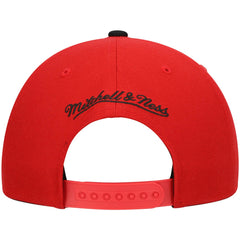 Mitchell & Ness Miami Heat Hardwood Classics Team Two-Tone 2.0 Snapback Hat Red/Black