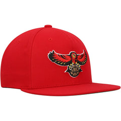 Mitchell & Ness Atlanta Hawks Hardwood Classics Team Ground 2.0 Snapback Hat Red