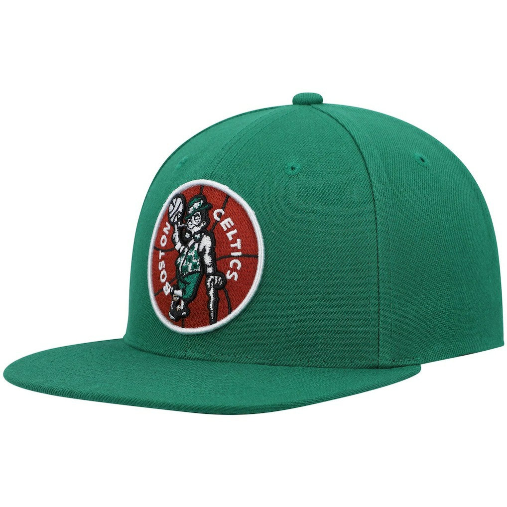 Mitchell & Ness Boston Celtics Hardwood Classics Team Ground 2.0 Snapback Hat Kelly Green