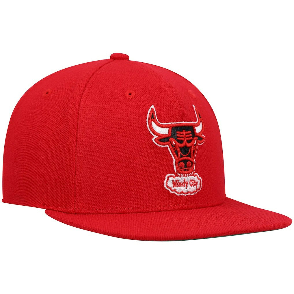 Mitchell & Ness Chicago Bulls Hardwood Classics Team Ground 2.0 Snapback Hat Red