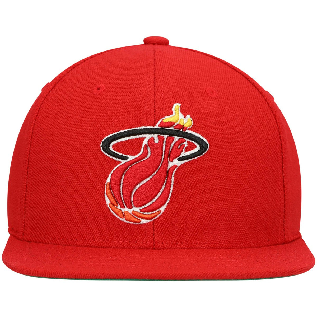 Mitchell & Ness Miami Heat Hardwood Classics Team Ground 2.0 Snapback Hat Red