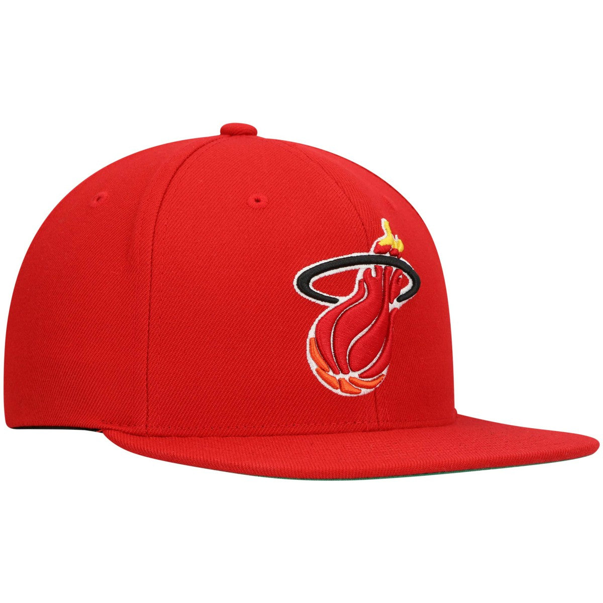 Mitchell & Ness Miami Heat Hardwood Classics Team Ground 2.0 Snapback Hat Red