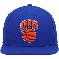 Mitchell & Ness New York Knicks Hardwood Classics Team Ground 2.0 Snapback Hat Blue