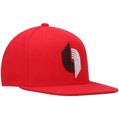 Mitchell & Ness Portland Trail Blazers Hardwood Classics Team Ground 2.0 Snapback Hat Red