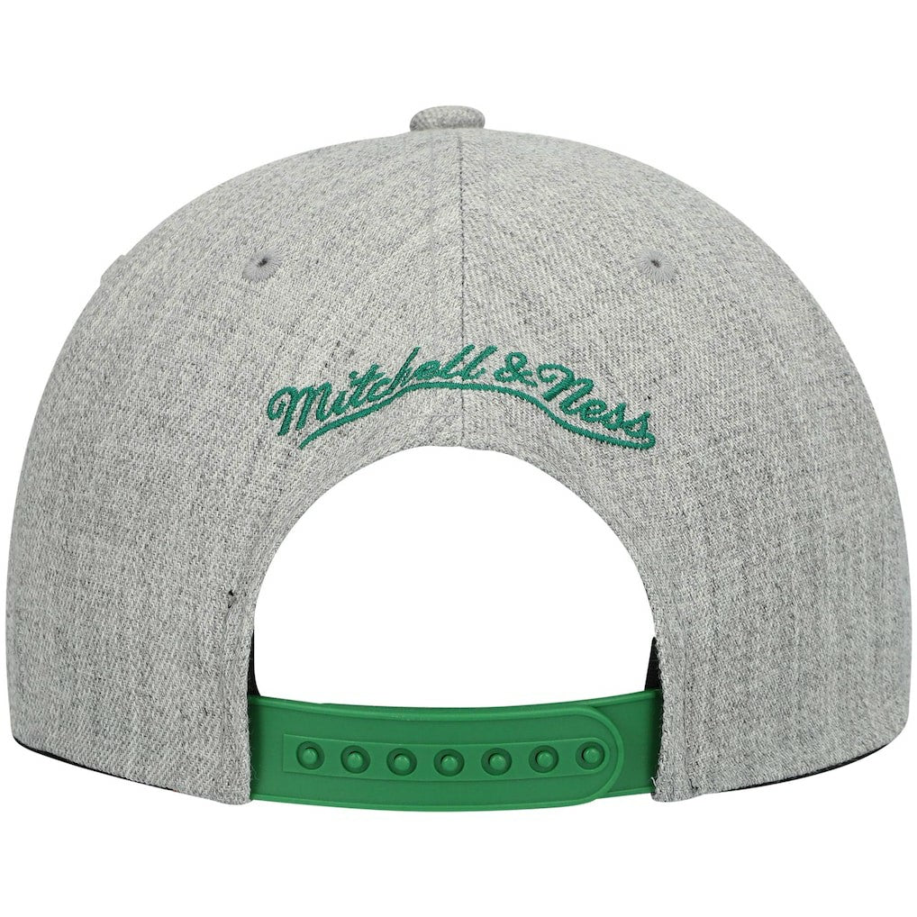 Mitchell & Ness Dallas Mavericks Hardwood Classics Team 2.0 Snapback Hat Heathered Gray