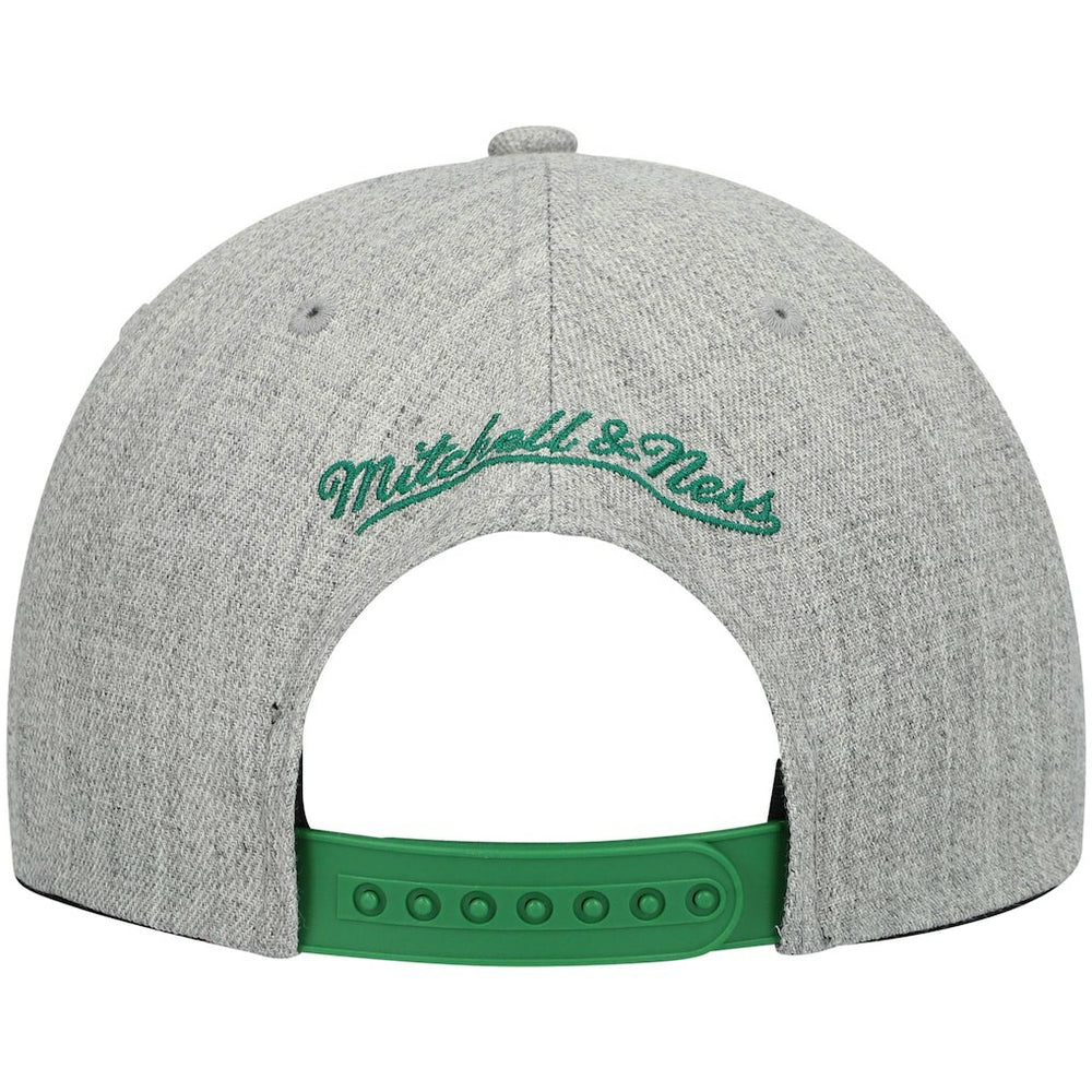 Mitchell & Ness Dallas Mavericks Hardwood Classics Team 2.0 Snapback Hat Heathered Gray