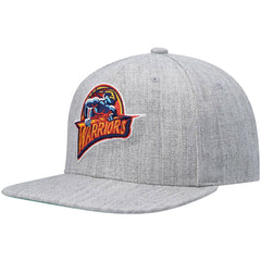 Mitchell & Ness Golden State Warriors Hardwood Classics Team 2.0 Snapback Hat Heathered Gray