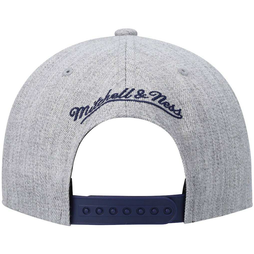 Mitchell & Ness Golden State Warriors Hardwood Classics Team 2.0 Snapback Hat Heathered Gray