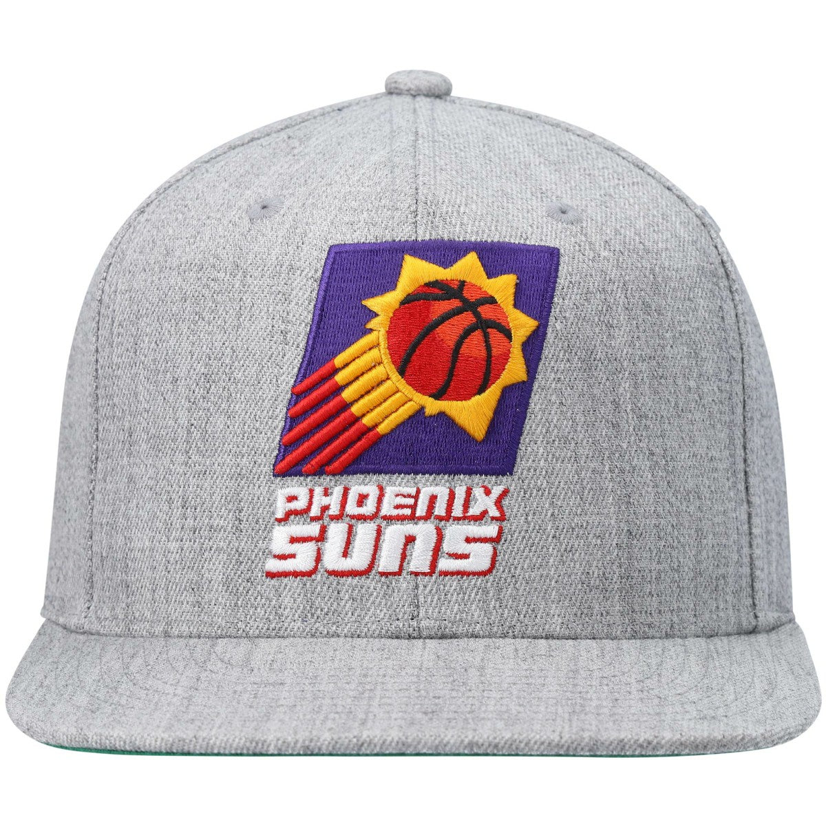 Mitchell & Ness Phoenix Suns Hardwood Classics Team 2.0 Snapback Hat Heathered Gray
