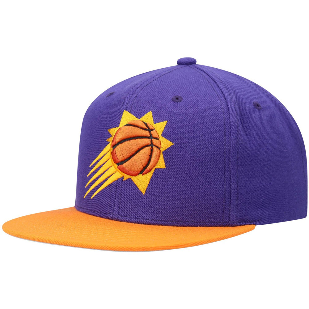 Mitchell & Ness Phoenix Suns Team Two-Tone 2.0 Snapback Hat Purple/Orange