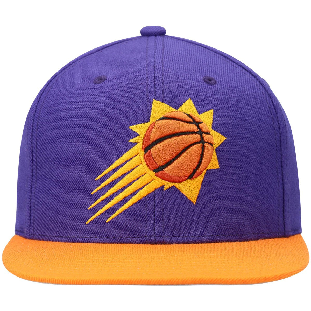 Mitchell & Ness Phoenix Suns Team Two-Tone 2.0 Snapback Hat Purple/Orange