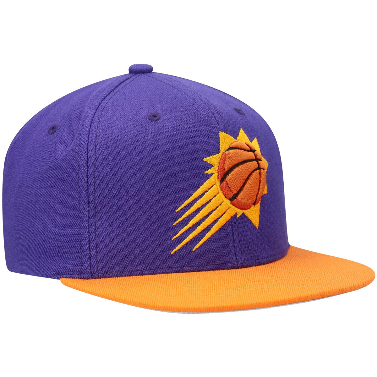 Mitchell & Ness Phoenix Suns Team Two-Tone 2.0 Snapback Hat Purple/Orange