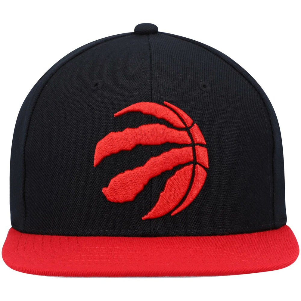 Mitchell & Ness Toronto Raptors Team Two-Tone 2.0 Snapback Hat Black/Red