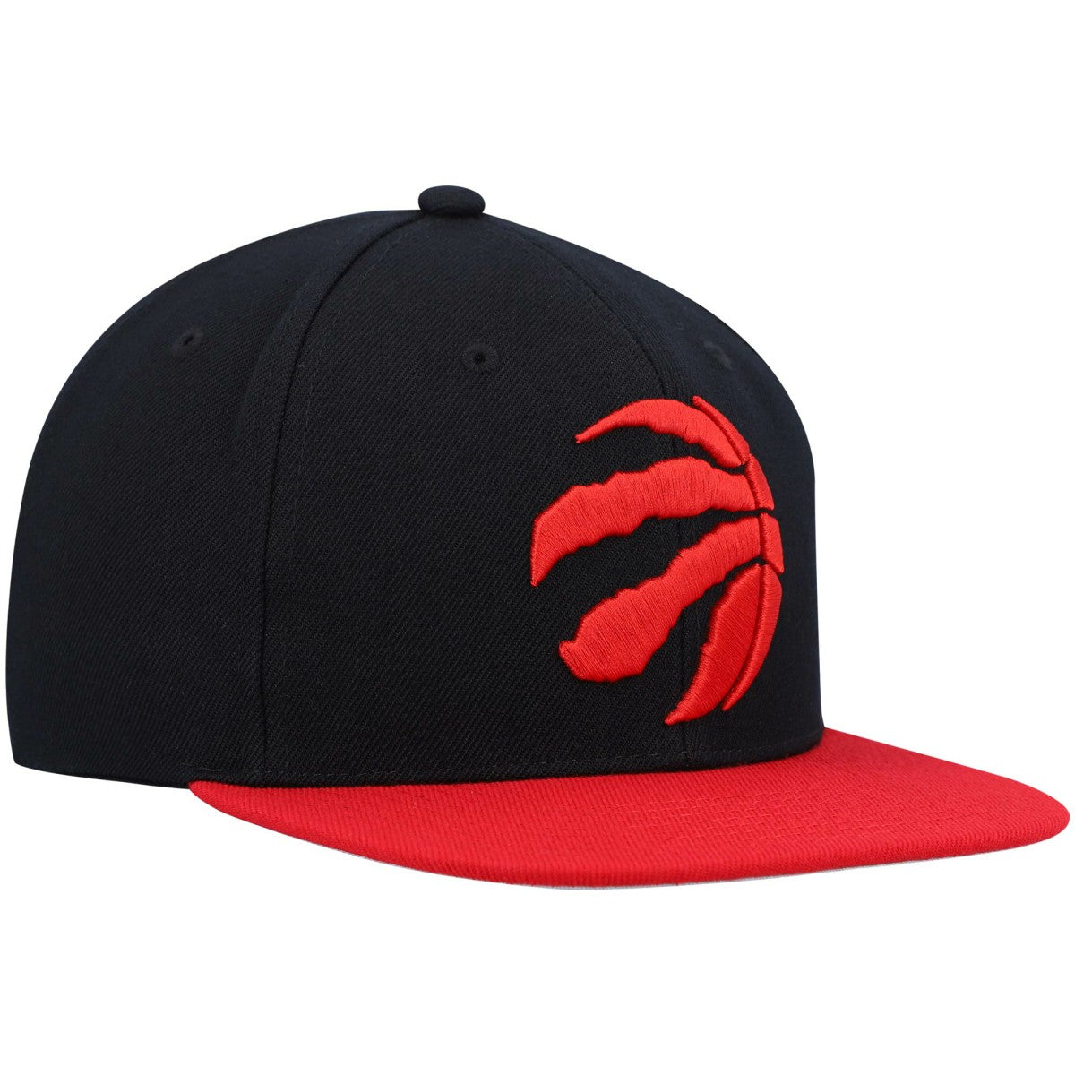 Mitchell & Ness Toronto Raptors Team Two-Tone 2.0 Snapback Hat Black/Red