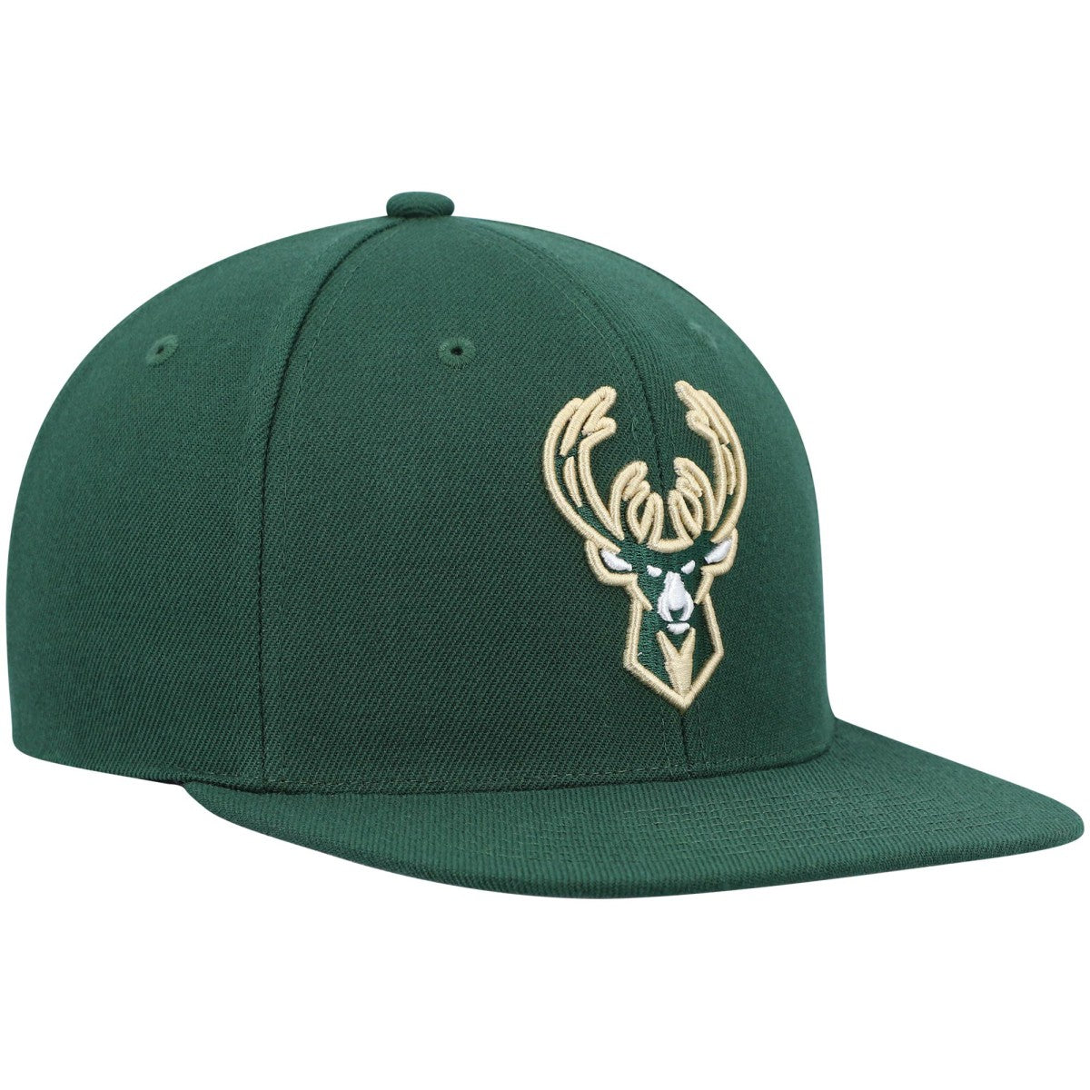 Mitchell & Ness Milwaukee Bucks Ground 2.0 Snapback Hat Hunter Green