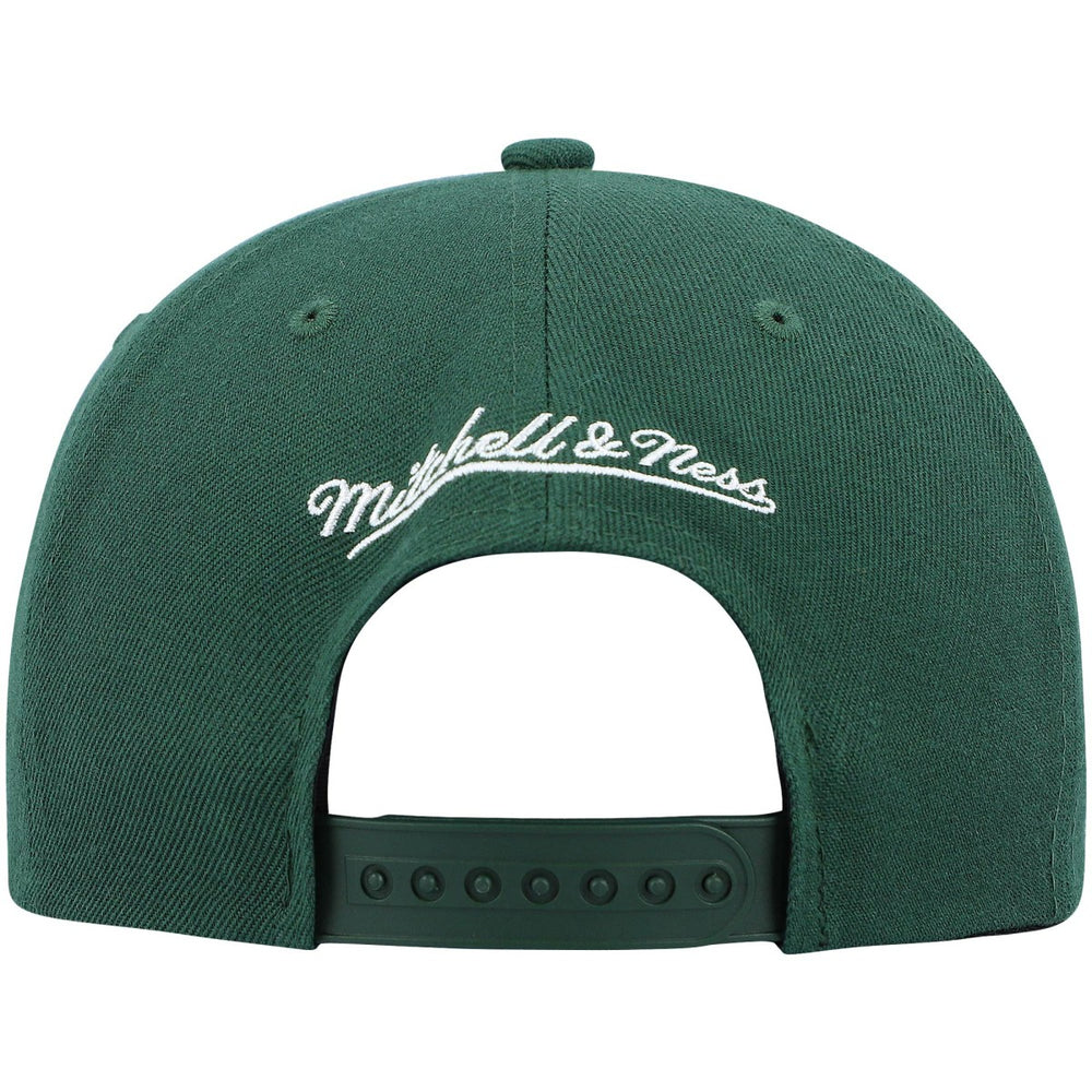Mitchell & Ness Milwaukee Bucks Ground 2.0 Snapback Hat Hunter Green