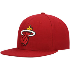 Mitchell & Ness Miami Heat Ground 2.0 Snapback Hat Red