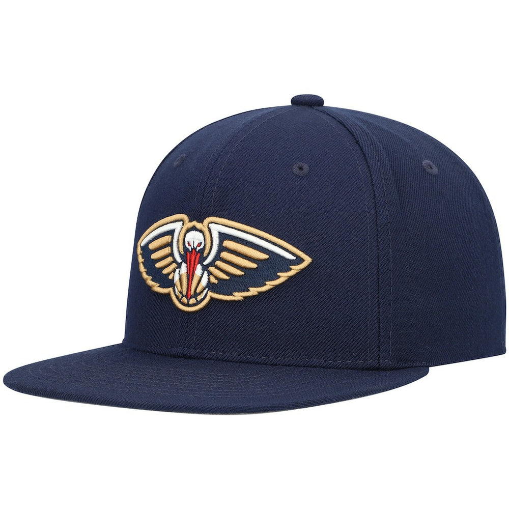 Mitchell & Ness New Orleans Pelicans Ground 2.0 Snapback Hat Navy