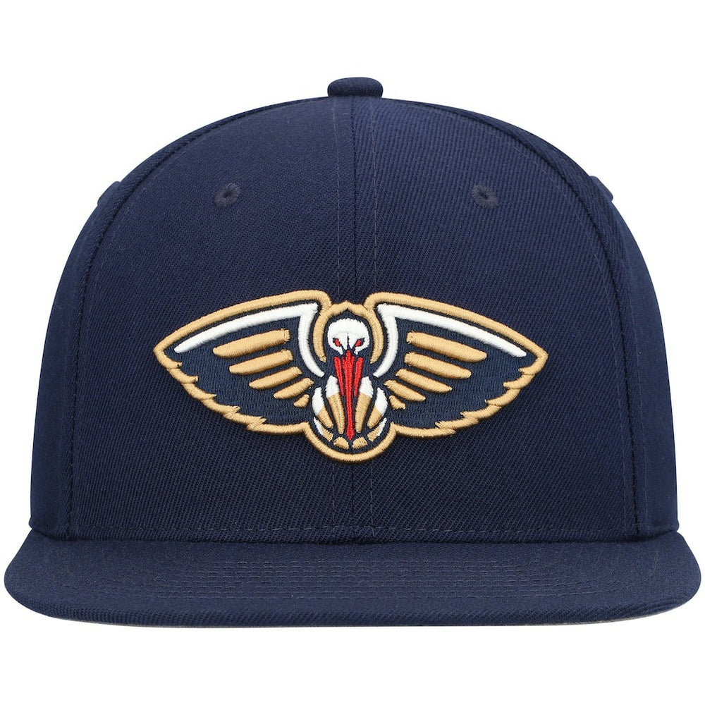 Mitchell & Ness New Orleans Pelicans Ground 2.0 Snapback Hat Navy