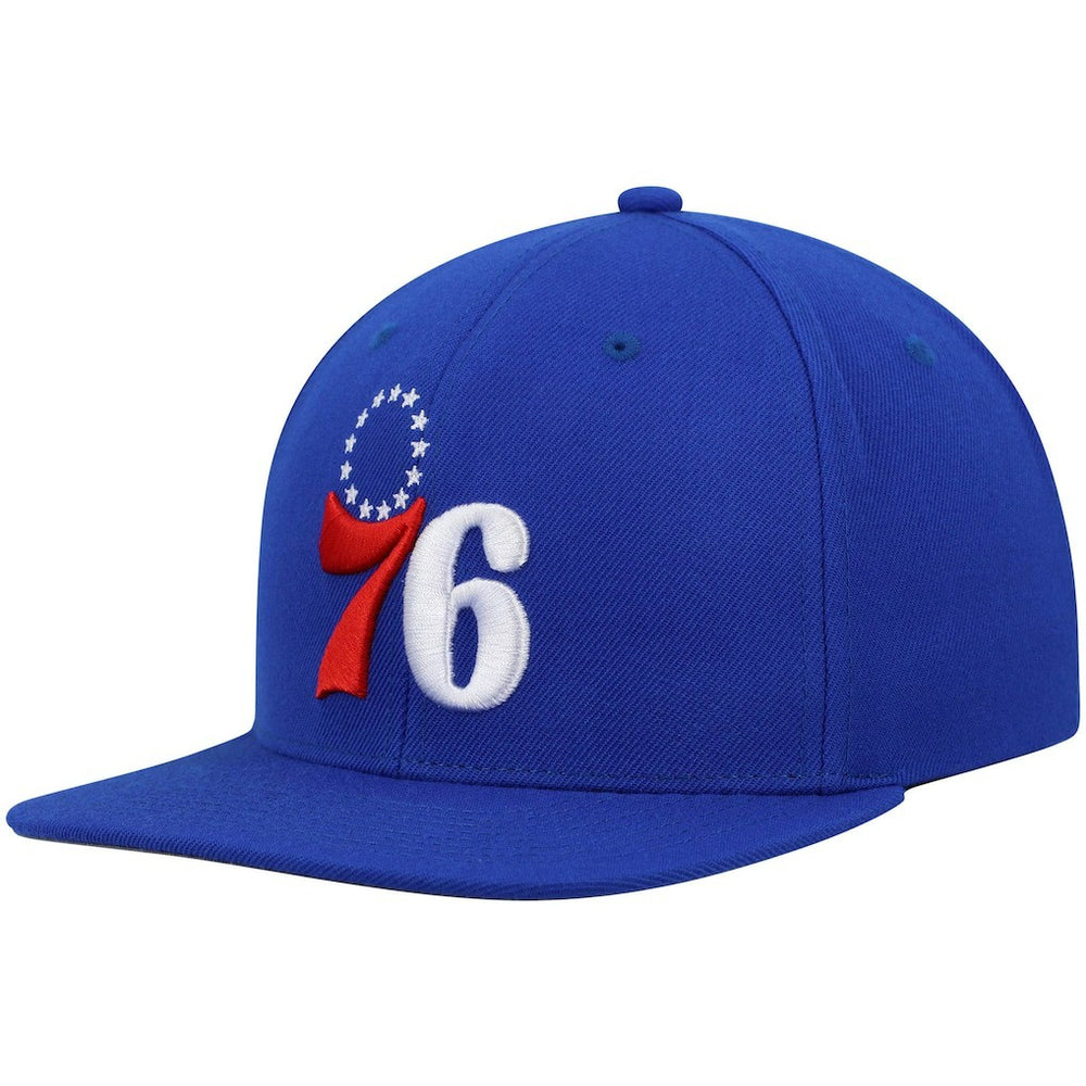 Mitchell & Ness Philadelphia 76ers Ground 2.0 Snapback Hat Royal