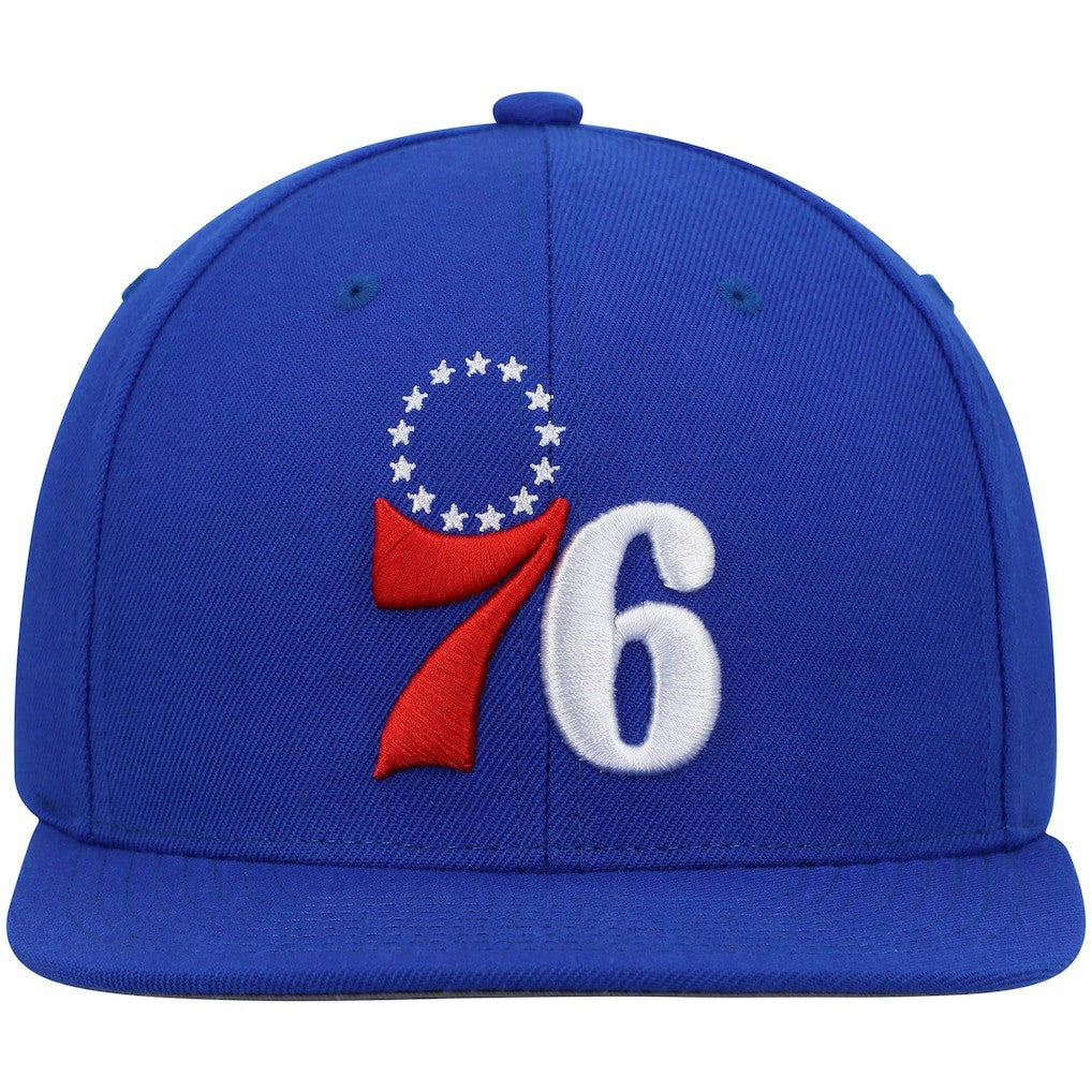 Mitchell & Ness Philadelphia 76ers Ground 2.0 Snapback Hat Royal