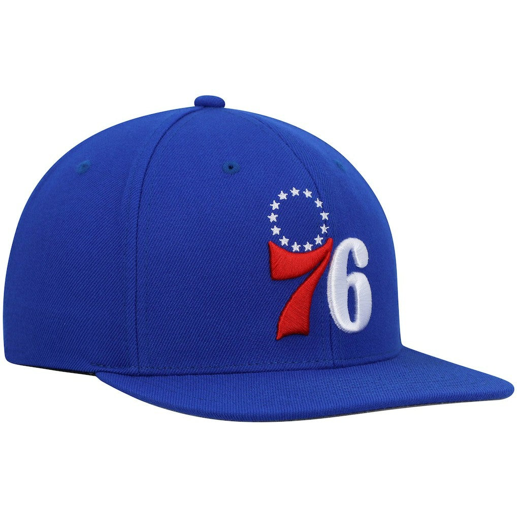 Mitchell & Ness Philadelphia 76ers Ground 2.0 Snapback Hat Royal