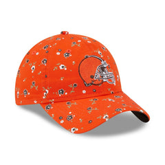 Cleveland Browns New Era Women's Floral 9TWENTY Adjustable Hat - Orange - NFL