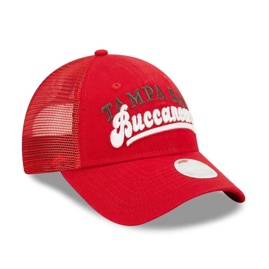 Tampa Bay Buccaneers New Era Women's Team Trucker 9FORTY Snapback Hat - Red - NFL