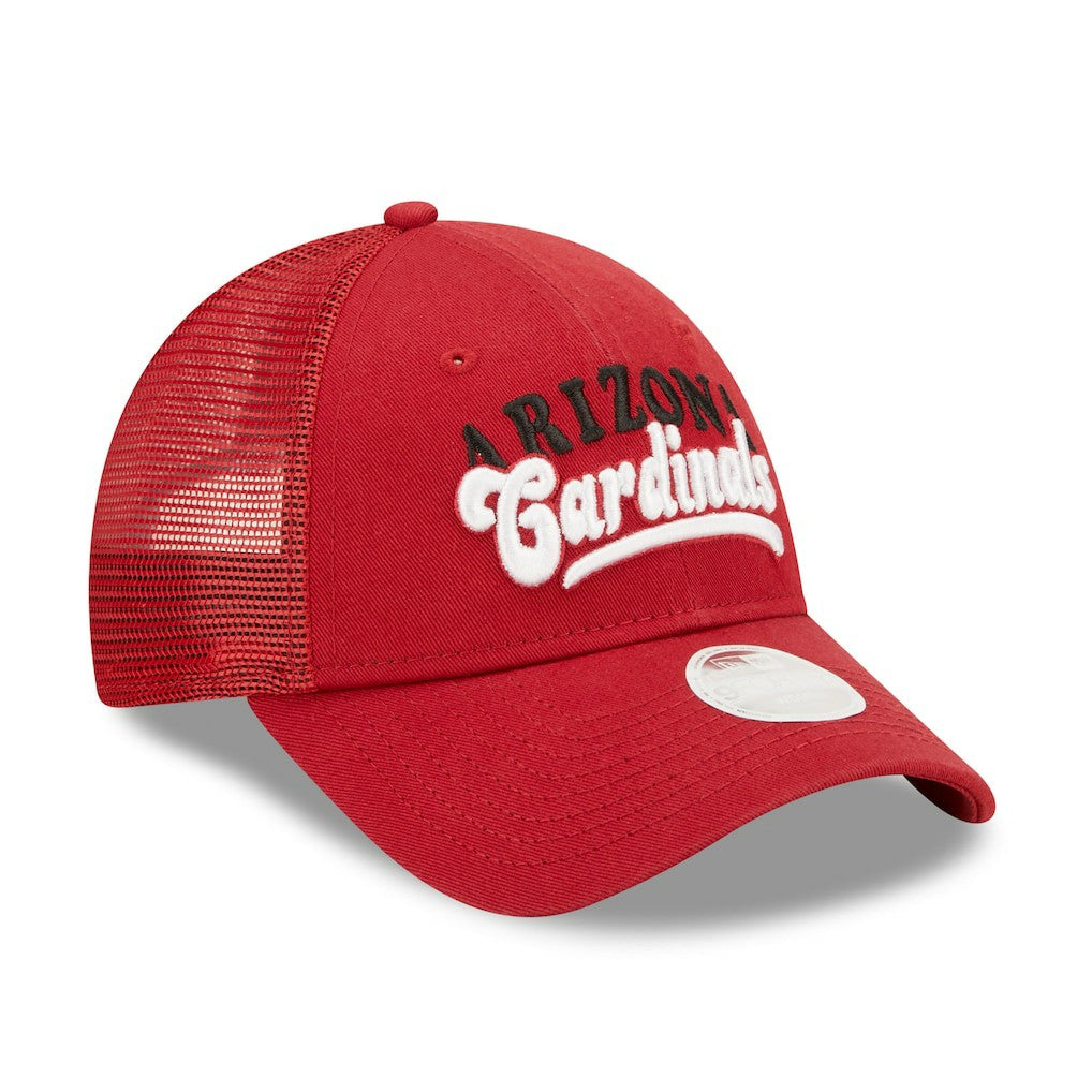 Arizona Cardinals New Era Women's Team Trucker 9FORTY Snapback Hat - Cardinal - NFL